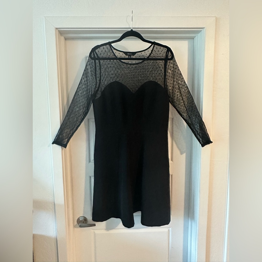 Size 12 black shear top dress